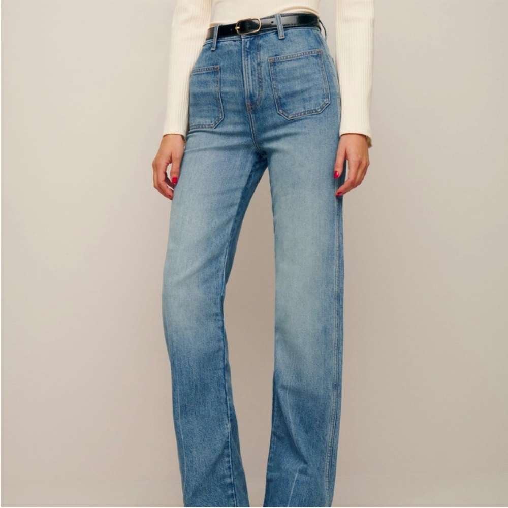 *CLOSET CLOSING SALE* Reformation Alyssa High Rise Wide Leg Long Jeans Merritt